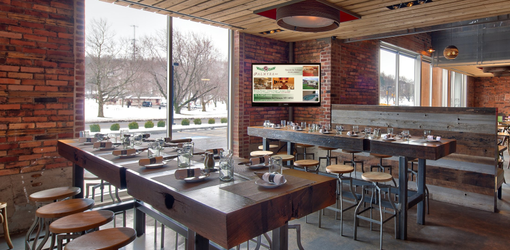 We can set up Digital Signage for your restaurant Digital Signage in Fine Dining