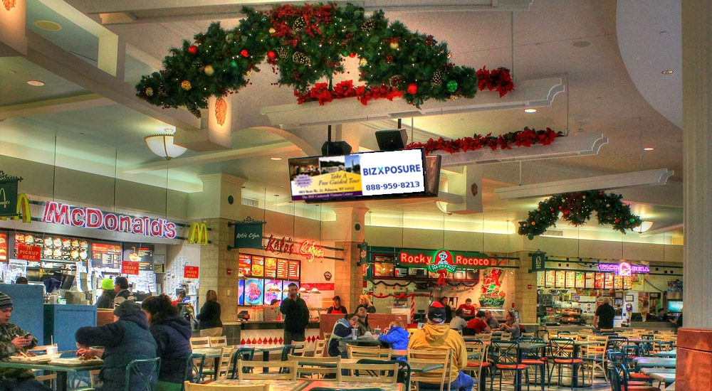 Digital Signage in Malls, Food Courts, Shopping Centers